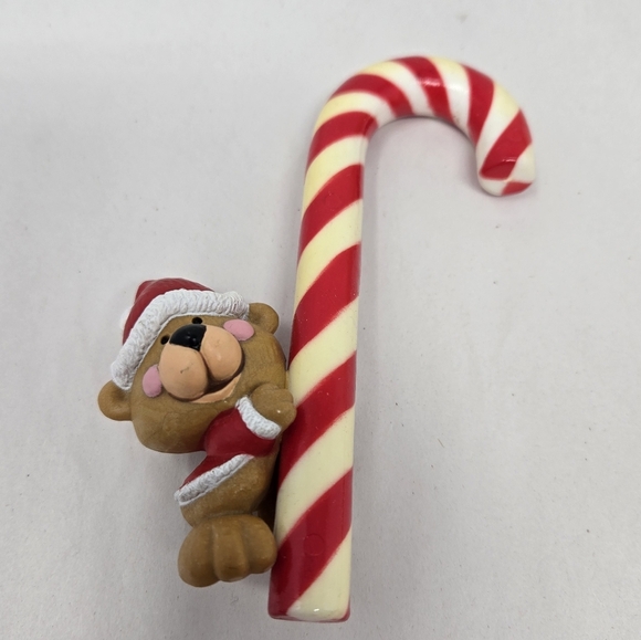 Hallmark Tree Trimmers Collection "A Christmas Treat" Bear Oversize Candy Cane - Picture 3 of 10